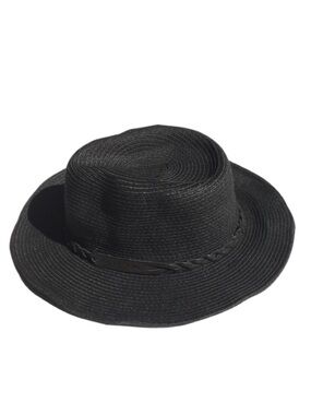 Rusty Black Paper Straw Hat